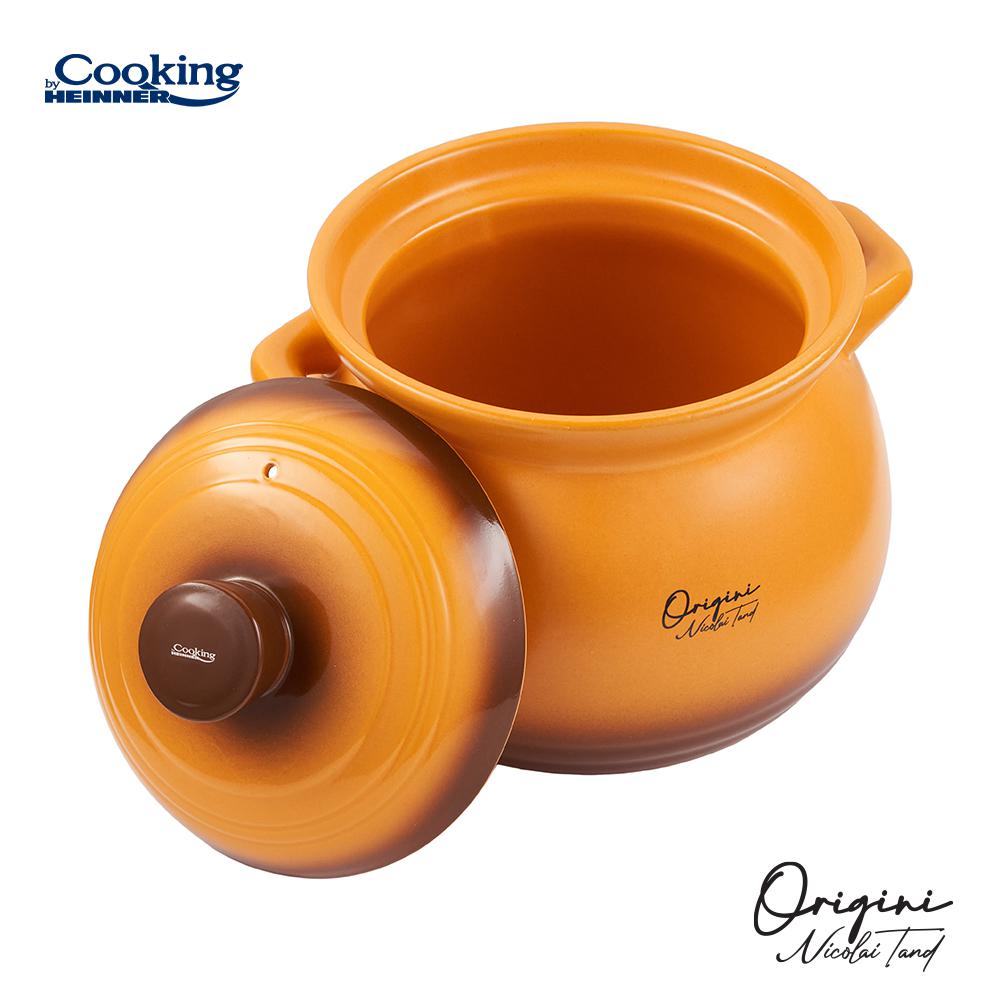 HEINNER OALA CERAMICA CU CAPAC, 19x19.5 CM, 6 L, NICOLAI TAND, ORIGINI, COOKING BY, HR-FJ-070 - imagine 4
