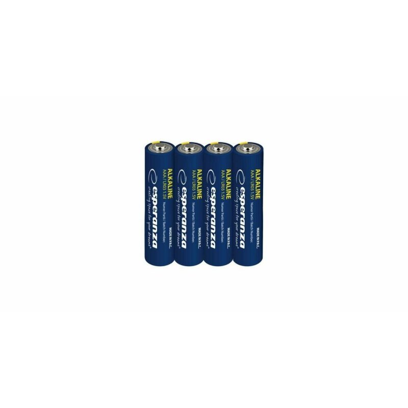 Esperanza Baterii Alcaline AAA 4 buc Folie, EZB117