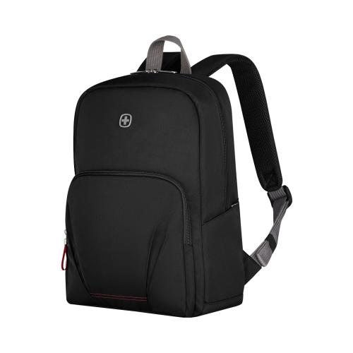 WENGER Motion Backpack, 15.6" Laptop Backpack with Tablet Pocket, Chic Black, 612545