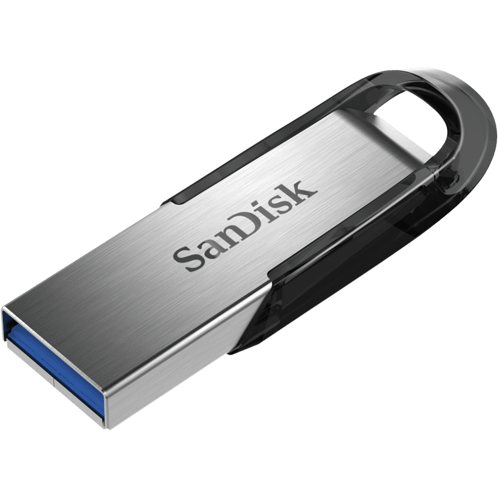 Sandisk MEMORIE USB 3.0 128 GB, clasica, carcasa metalic, negru / argintiu, SDCZ73-128G-G46