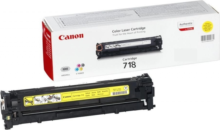 Canon Toner Original Yellow, CRG-718Y pentru, CR2659B002AA