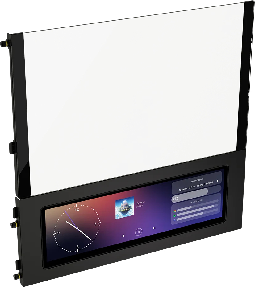 Corsair Carcasa FRAME 4000D LCD RS ARGB Mid-Tower, Black, CC-9011326-WW - imagine 2