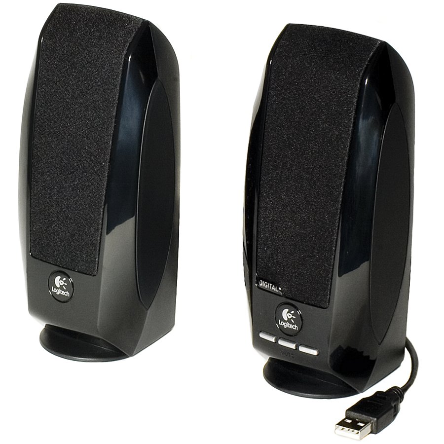 Logitech BOXE 2.0, RMS: 1.2W (2 x 0.6W), black, USB power, "S150", 980-000029