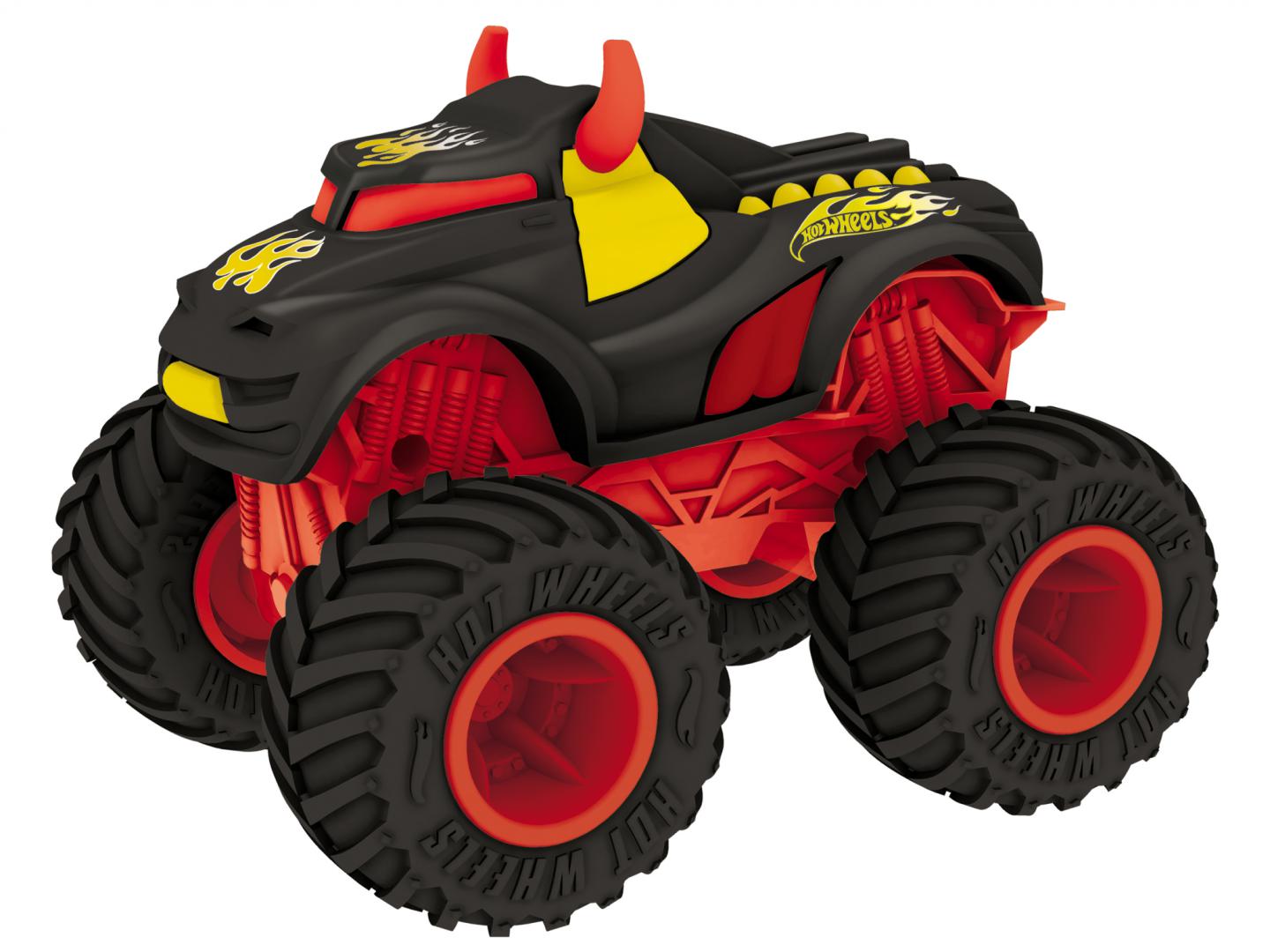 MONDO MASINA CU LUMINI SI SUNETE, REV TREDZ ROSU, HOT WHEELS, MDHW512272 - imagine 2