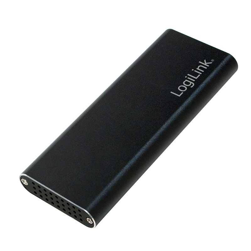 Logilink RACK extern, pt. SSD, M.2, M.2 S-ATA NGFF, interfata PC USB 3.2, aluminiu, negru, UA0314