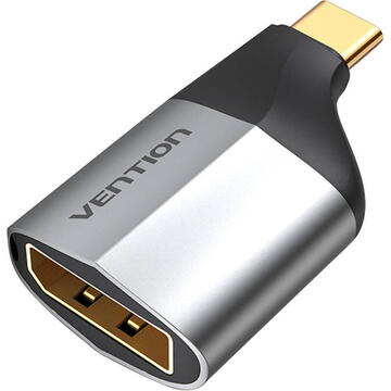 Vention Adaptor video, USB Type-C(T) la DisplayPort(M), rezolutie maxima 4K la 60Hz/2K la, TCCH0