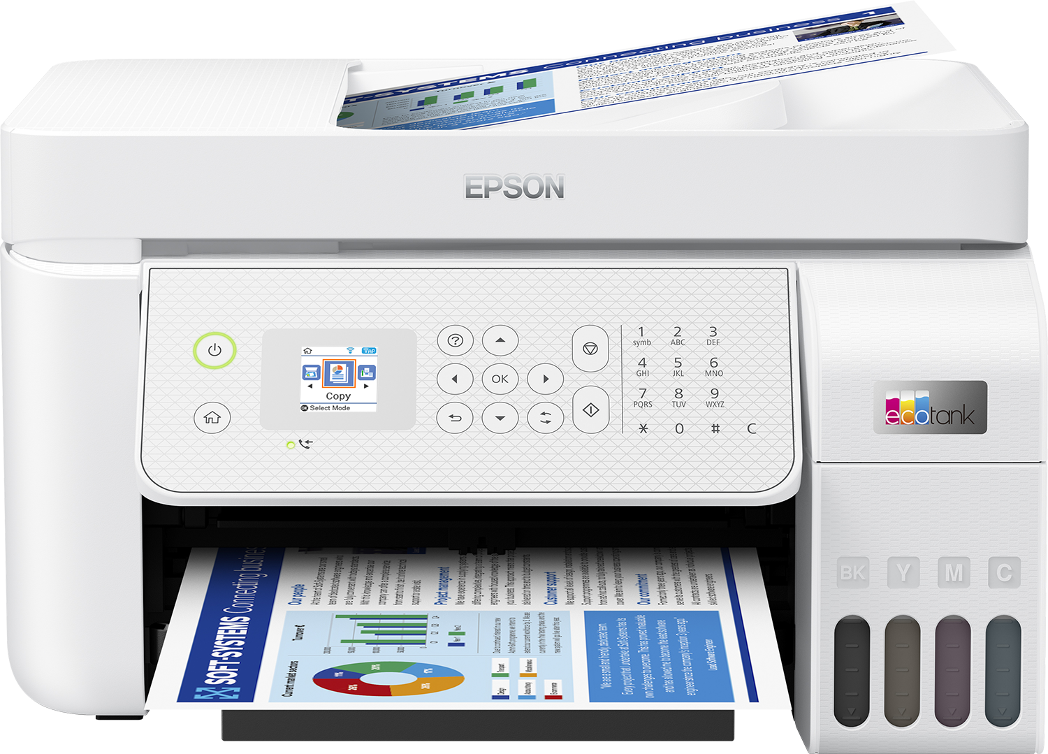 Epson Multifunctional Inkjet CISS Color L5316, A4, Impr.|Scan.|Cop.|Fax, 33ppm mono, C11CJ65413