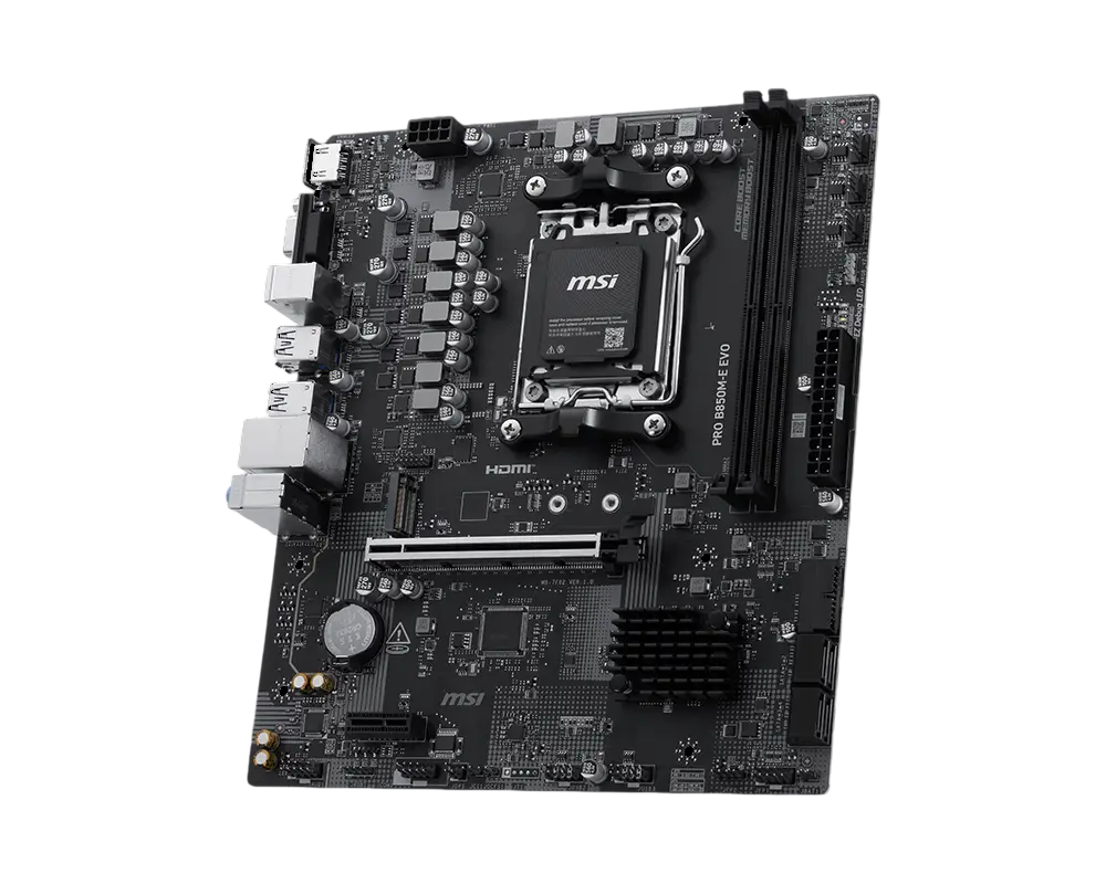 MSI Placa de baza, AMD B850, Socket AM5, mATX, Negru, PRO B850M-E EVO - imagine 3