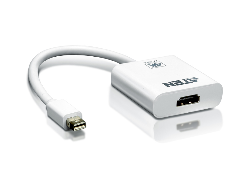 Aten CABLU video, cablu or adaptor video, Mini-DisplayPort (T) la HDMI (M), 4K UHD, VC981-AT