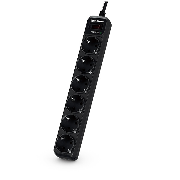 Cyber Power PRELUNGITOR, Schuko x 6, conectare prin Schuko (T), cablu 1.8 m, 10 A, B0620SC0-DE