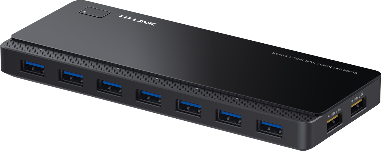 Tp-Link HUB extern, porturi USB: USB 3.0 x 7, Fast Charging Port x 2, conectare prin USB 3.0, UH720