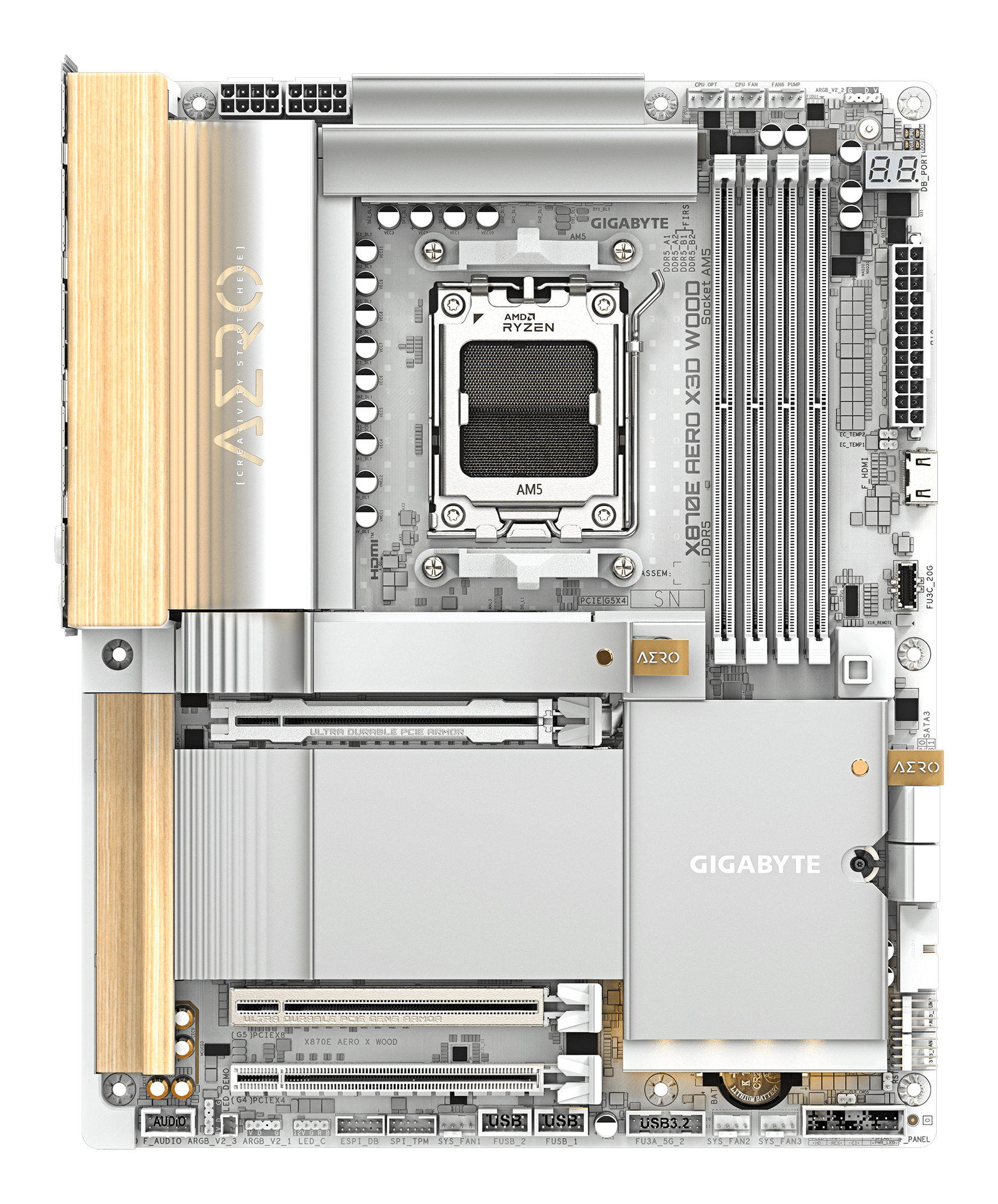 Gigabyte X870E AERO X3D WOOD, X870E AERO X WOOD - imagine 2