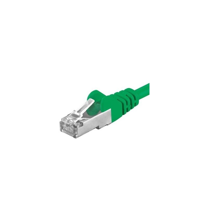 PremiumCord Patchcord SFTP RJ45-RJ45 Cat.6A, 5m, verde, SFTP-6A-5-GN