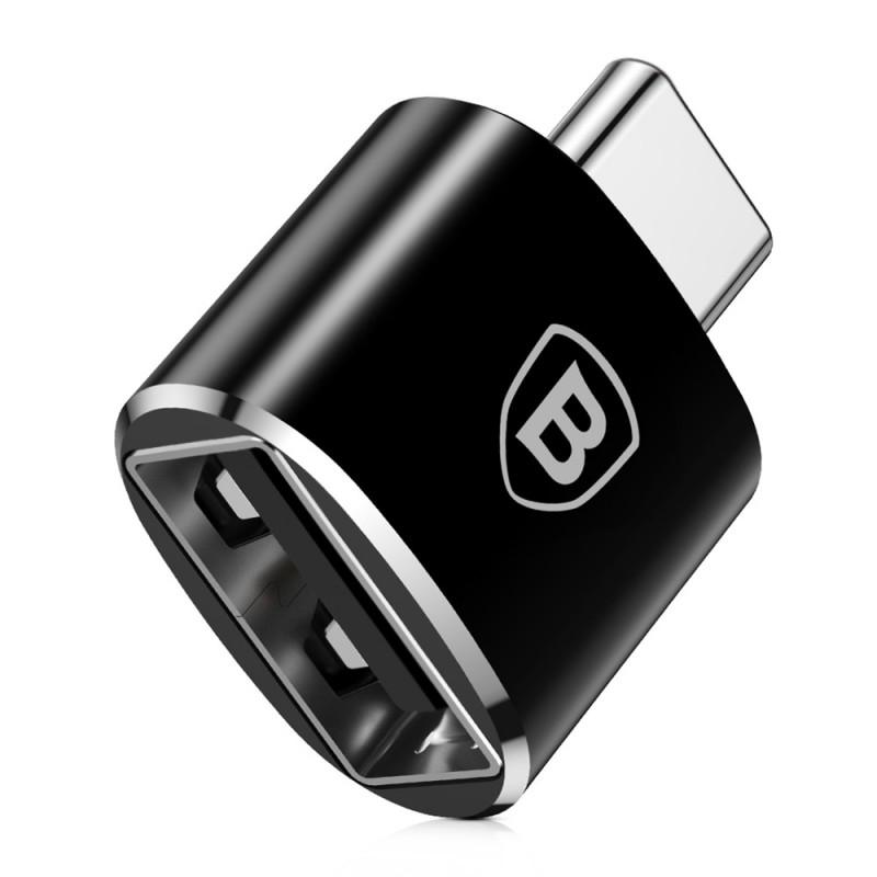 BASEUS Adaptor Mini OTG, negru, CATOTG-01