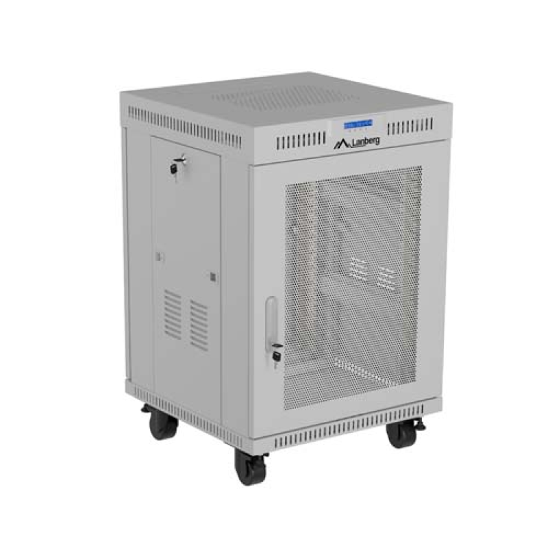 LANBERG Dulap rack 19 perete 15U/600X800 (FLAT PACK) WITH MESH DOOR LCD, self, FF01-6815-23SL