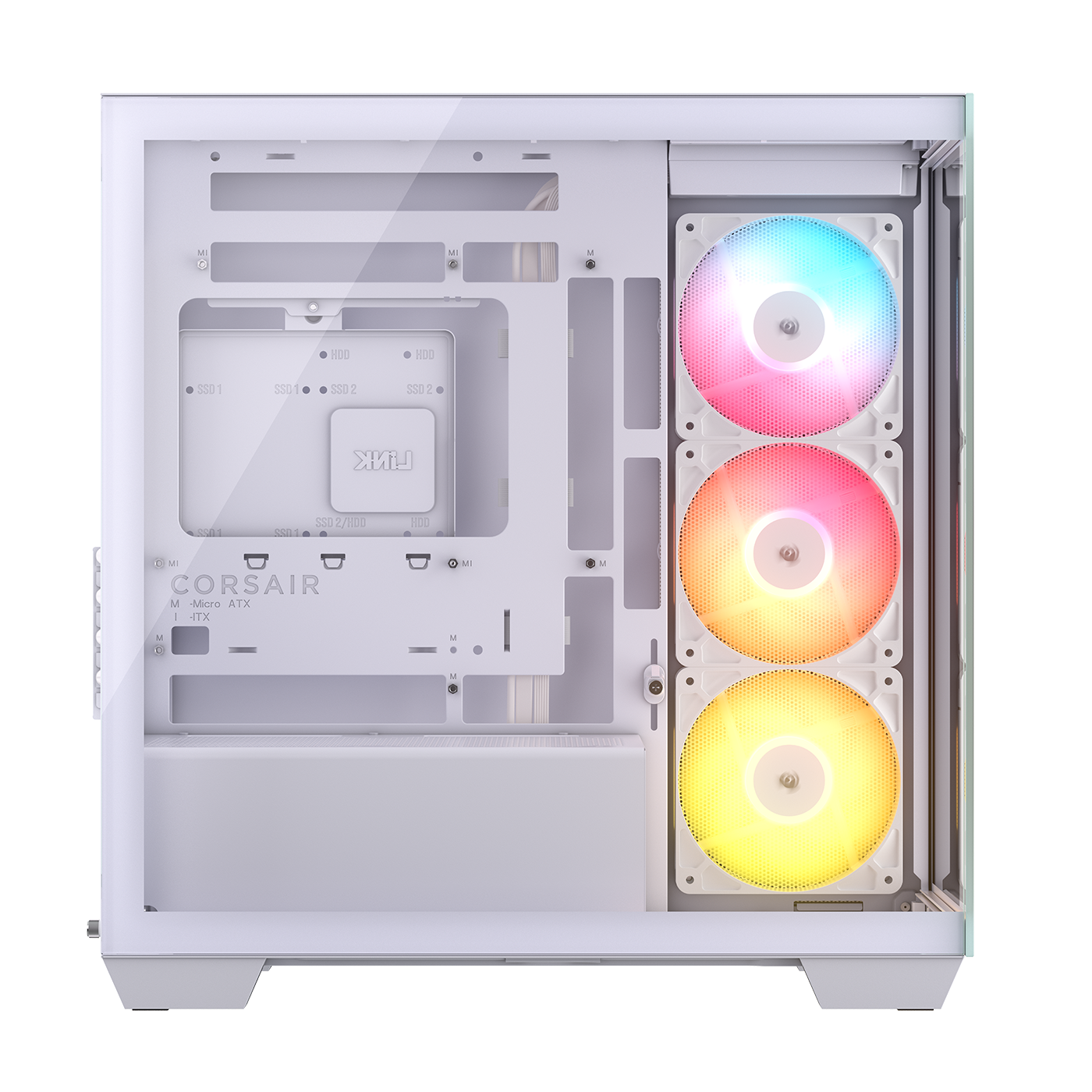 Corsair Carcasa 2800X RS-R ARGB, Micro-ATX, cu 3 ventilatoare incluse RS120-R ARGB, CC-9011348-WW - imagine 2