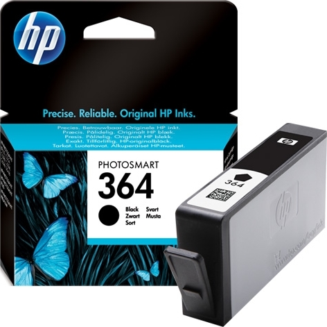 HP Cartus Cerneala Original Black, nr.364 pentru DJ3070|3250|OJ5510|5514|5515|6510|7510, CB316EE