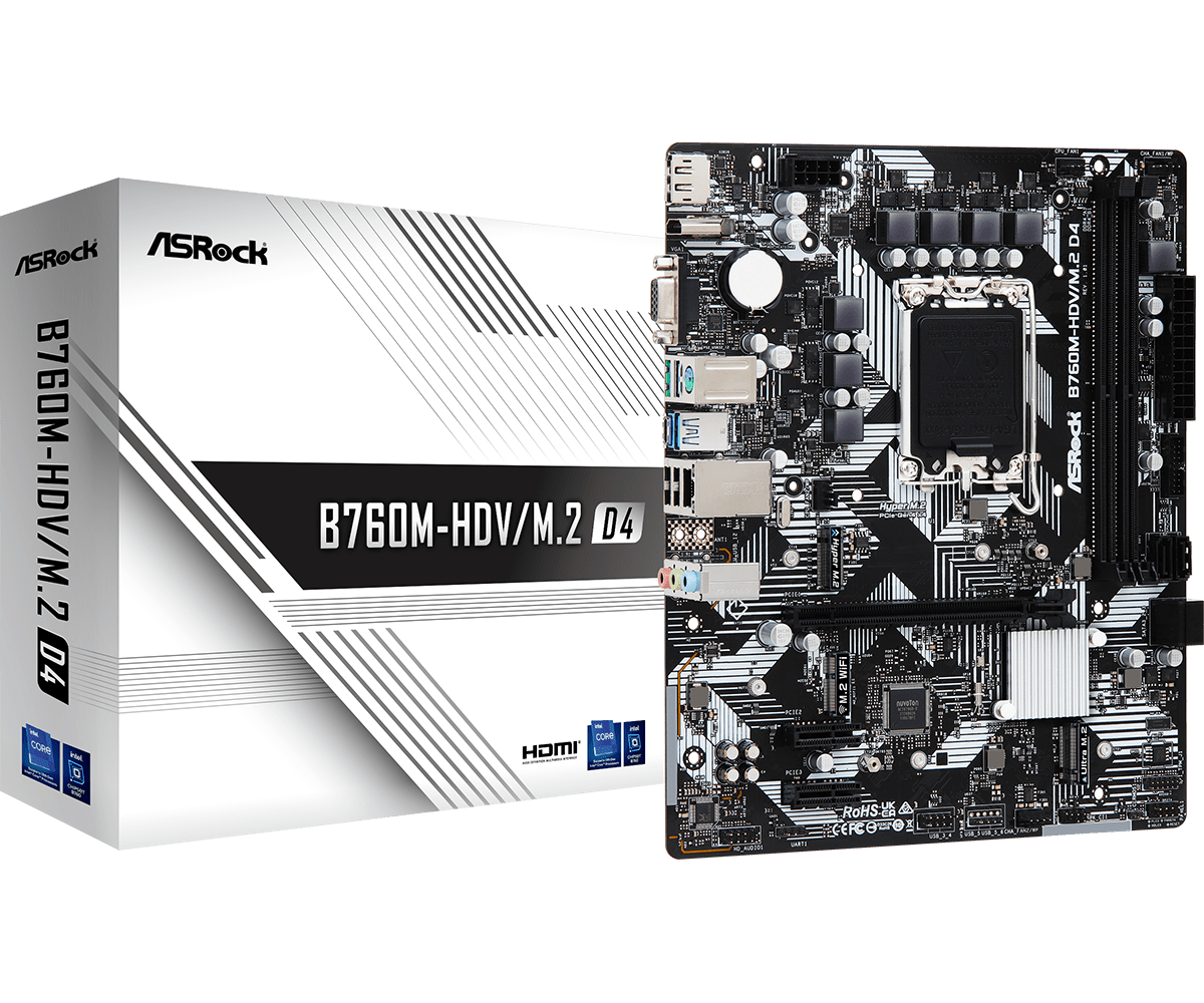 Asrock MB B760M-HDV/M.2 DDR4, B760M-HDV/M.2 D4