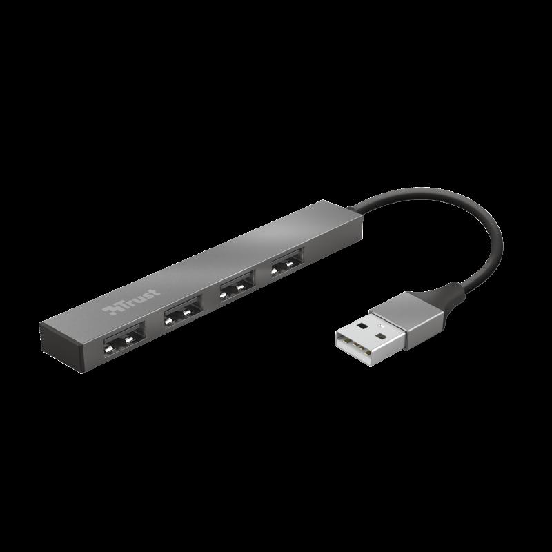 Trust Halyx Aluminium 4 Mini USB Hub, TR-23786