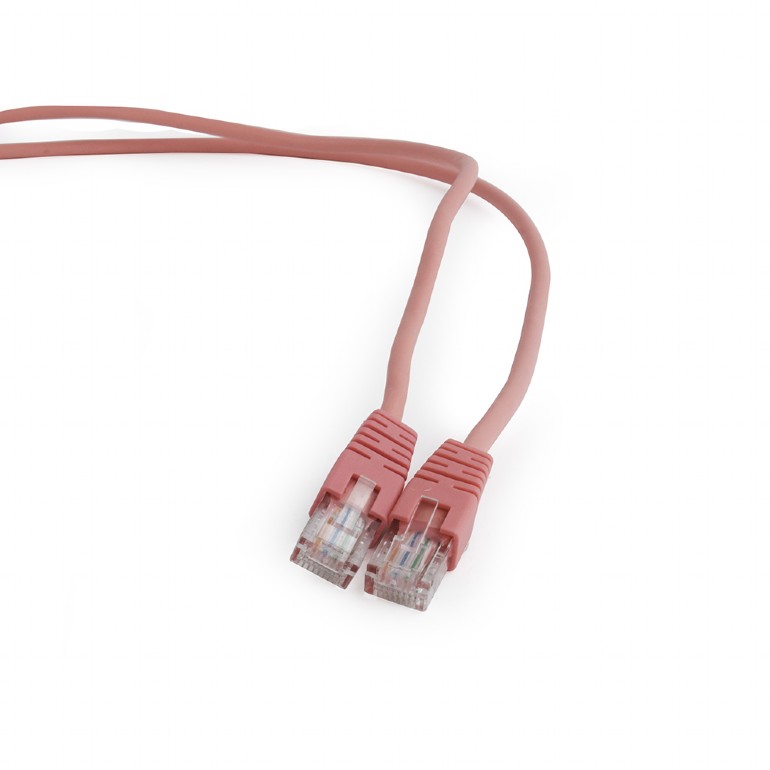 Gembird PATCH CORD UTP Cat5e, cupru-aluminiu, 0.5 m, roz, AWG26, PP12-0.5M/RO
