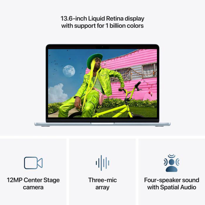 Apple MA13 M5 CPU-10/GPU-10/16GB/1TB INT BL, MDHJ4RO/A - imagine 7
