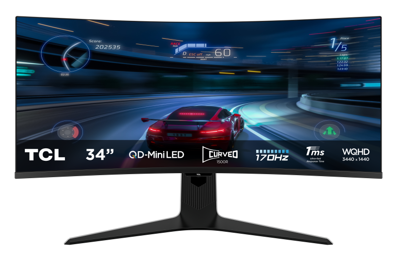TCL Monitor 34", 34R83Q