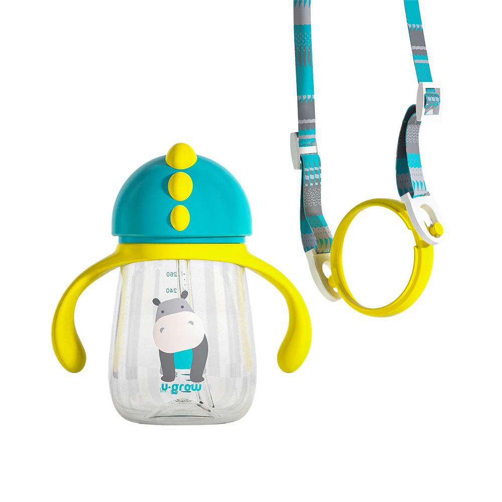 U-GROW Pachet 3 in 1 cana 260 ml tritan cu 3 accesorii diferite pentru baut : tetina, UG-3IN1-BL - imagine 5
