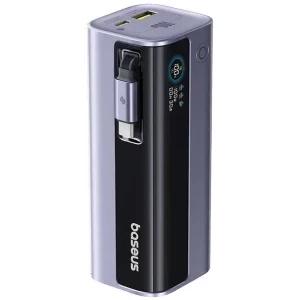 Baseus POWER BANK EnerGeek GR11, 10000mAh, 100W, 2 x USB Type-C, 1 x USB, cablu integrat, E0027A01