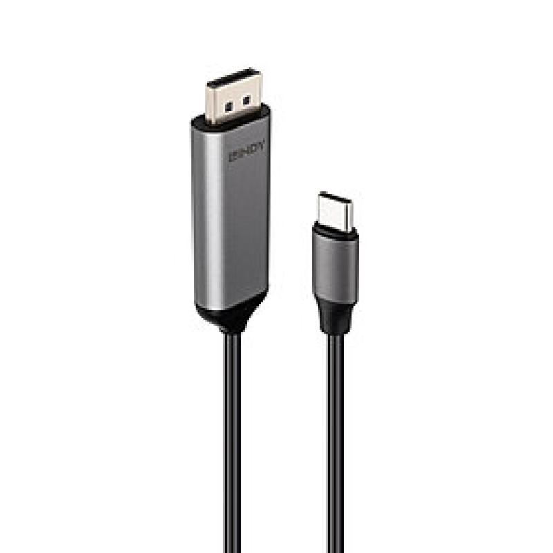 Lindy Cablu Bi-Directional USB C-DP 2m, LY-43504