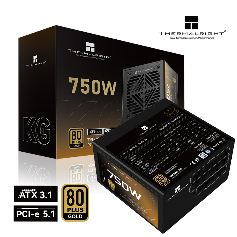 Thermalright SURSA, 750W, certificare 80 Plus Gold, modular, LLC, DC to DC, fan 120mm, TR-KG750 - imagine 3