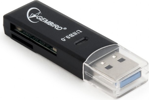 Gembird CARD READER extern, interfata USB 3.0, citeste/scrie: SD, micro SD; plastic, UHB-CR3-01