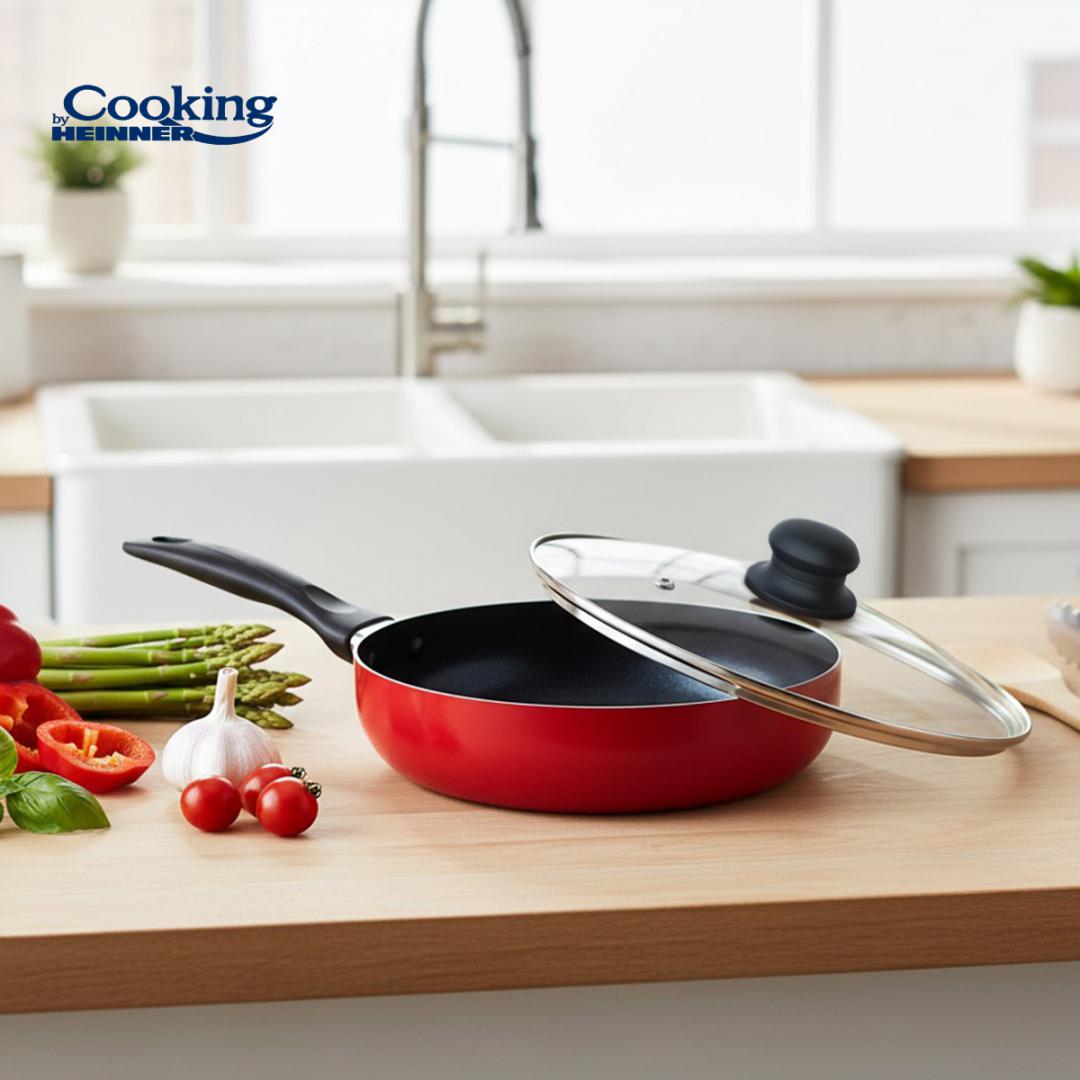 HEINNER TIGAIE ADANCA ALUMINIU PRESAT+CAPAC 24x6.5 CM, COOKING BY, HR-NL-24TC - imagine 6