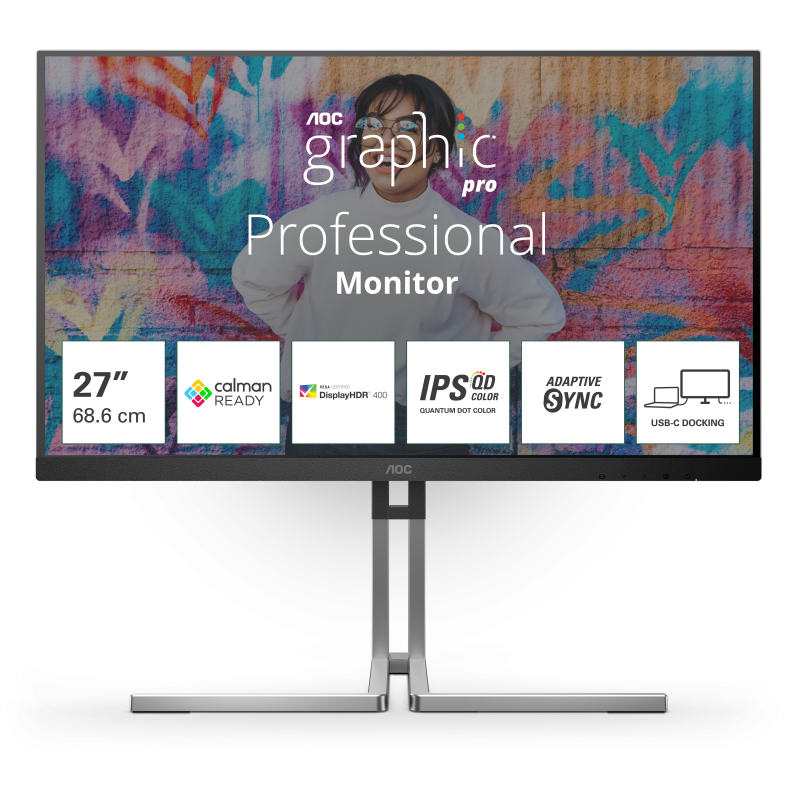 AOC Monitor 27", Q27U3CV