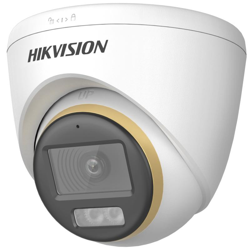 HIKVISION Camera de supraveghere Turret 2MP ColorVu Dual-light, DS-2CE72DF3T-LFS(2.8MM)