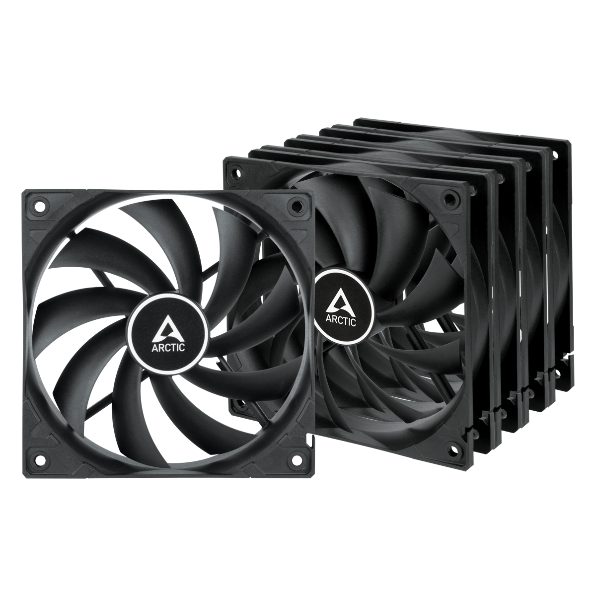 Arctic VENTILATOR PC, F12 (Black) - 5 Pack, ACFAN00248A