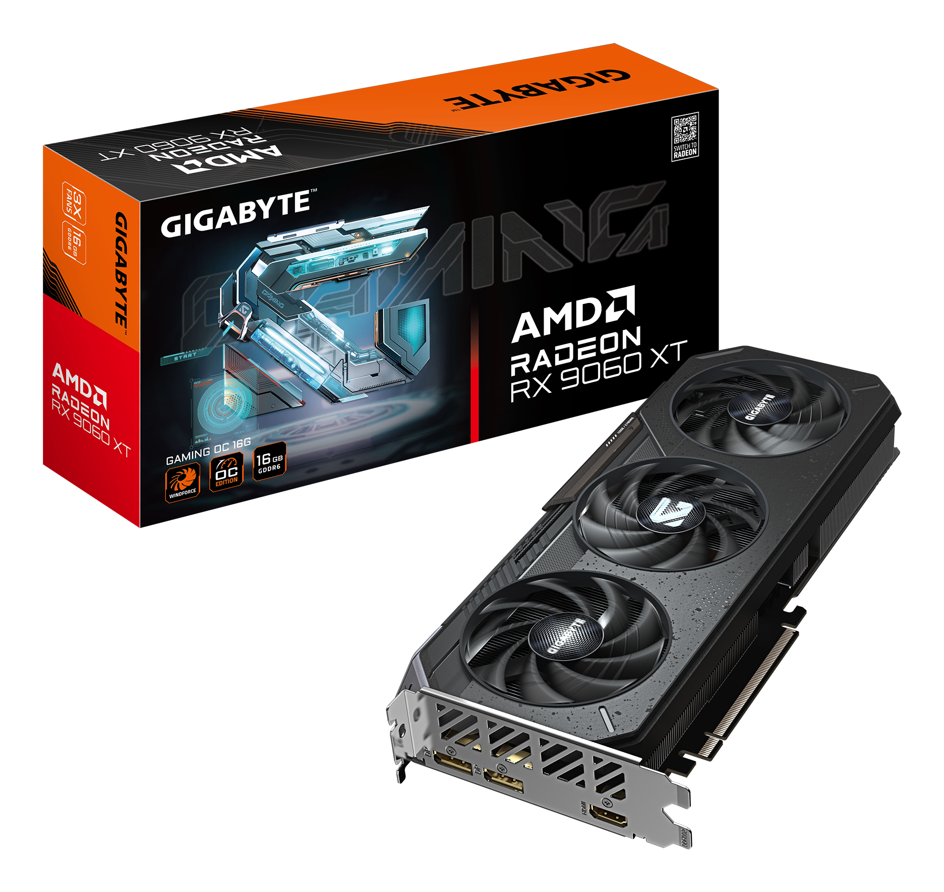 Gigabyte VGA RX 9060XT GAMING OC 16GB, GV-R9060XTGAMING OC-16GD