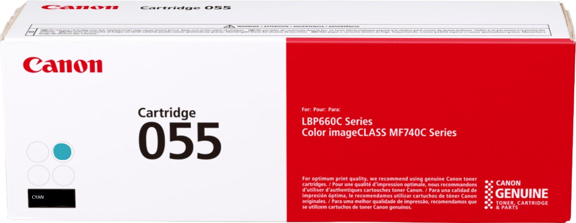 Canon Toner Original Cyan, CRG-055C pentru I-Sensys LBP-663|LBP-664|MF-742|MF-744|MF-746, 3015C002AA