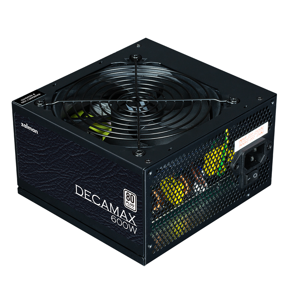Zalman SURSA "Decamax 600", 600W, certificare 80 Plus, active PFC, fan 120mm, negru, ZM600-LX3 - imagine 3