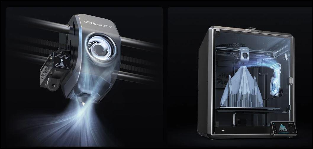 CREALITY Imprimanta 3D, Tehnologie FDM, viteza printare 600mm/s, Precizie 100 +/-0.1mm, K1 MAX - imagine 4