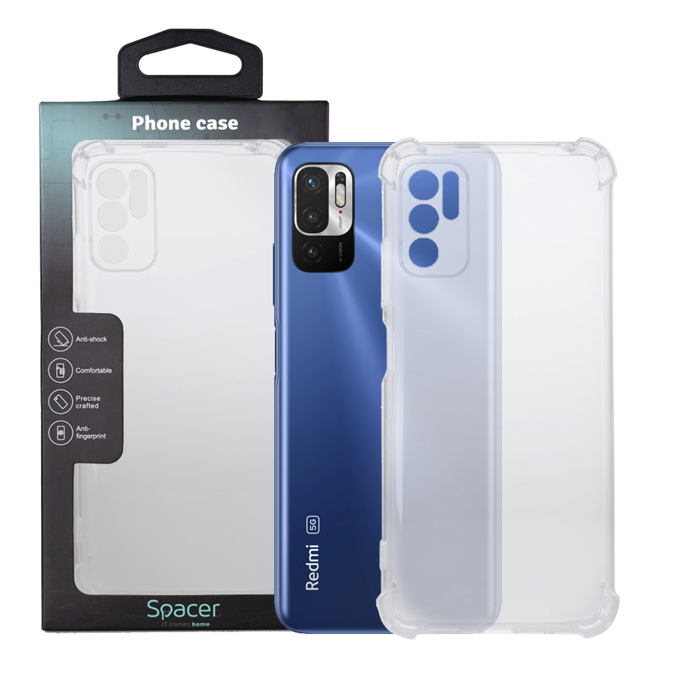 SPACER Husa Xiaomi Redmi Note 10 5G, transparenta, grosime 1.5mm, protectie, SPPC-XI-RM-N105G-CLR