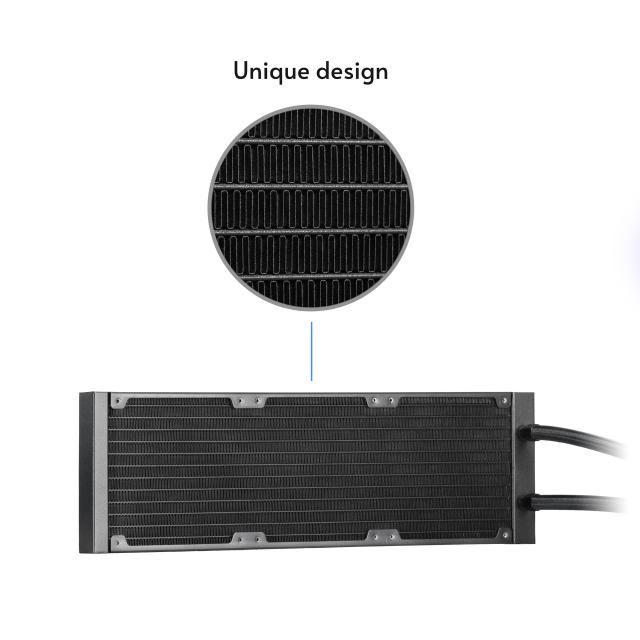 CHIEFTEC COOLER Iceberg 240 RGB, skt. Intel si AMD, racire cu lichid, 2 x 120mm, 500, CLC-240RGB - imagine 3