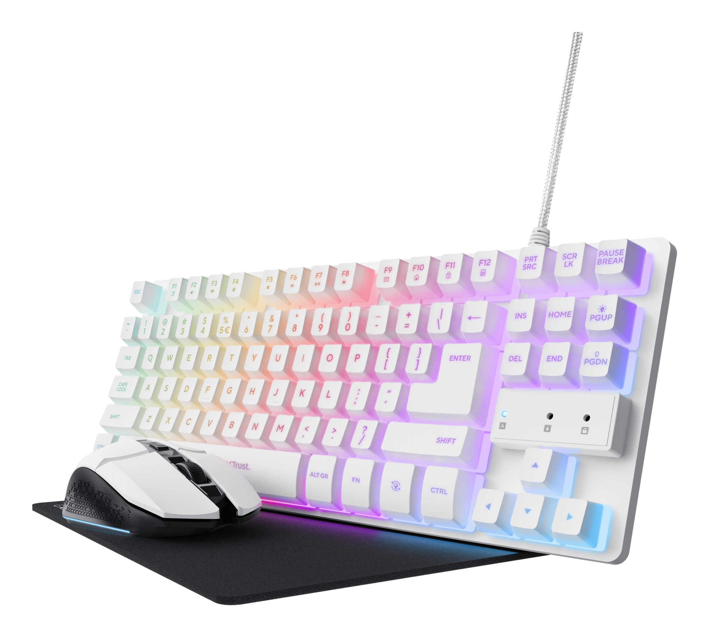 Trust GXT 794W 3-in-1 Gaming Bundle White, TR-25232