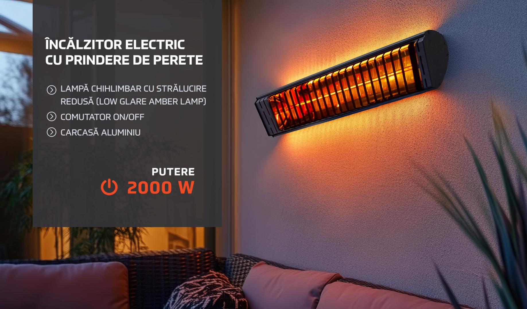 HEINNER Incalzitor electric cu prindere de perete 2000W, HR-SD012 - imagine 4