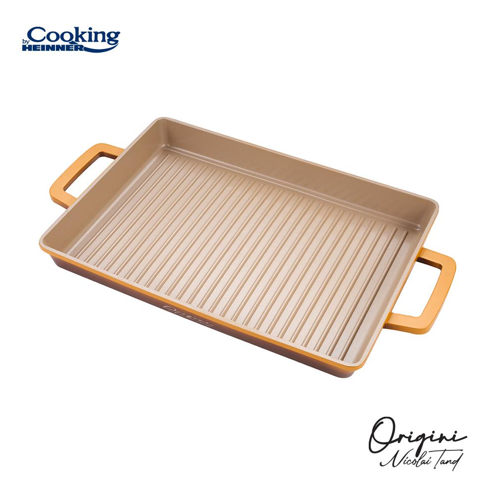 HEINNER TAVA GRATAR ALUMINIU TURNAT 36 x 26.4 x 4 CM, NICOLAI TAND, ORIGINI, COOKING BY, HR-BJK-G36