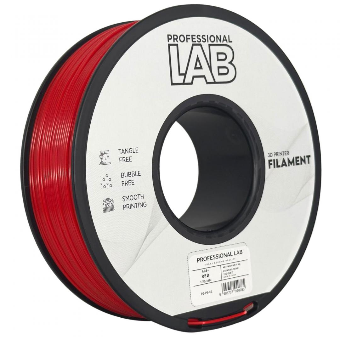 PROFESSIONAL LAB Filament 3D Proffesional Lab, Diamentru 1.75mm, Greutate: 1KG, Culoare, ABS+ RED