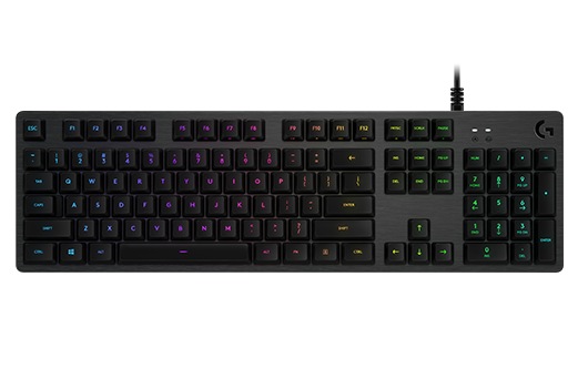 Logitech G512 Carbon RGB Mechanical Gaming Keyboard, GX Blue - CARBON - US INTL - USB, 920-008946