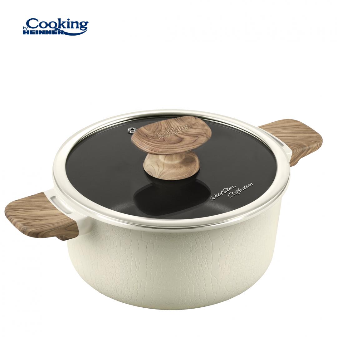HEINNER CRATITA ALUMINIU+CAPAC 20x9.5CM,2.5 L, WILD STONE, COOKING BY, HR-JLG-WC20