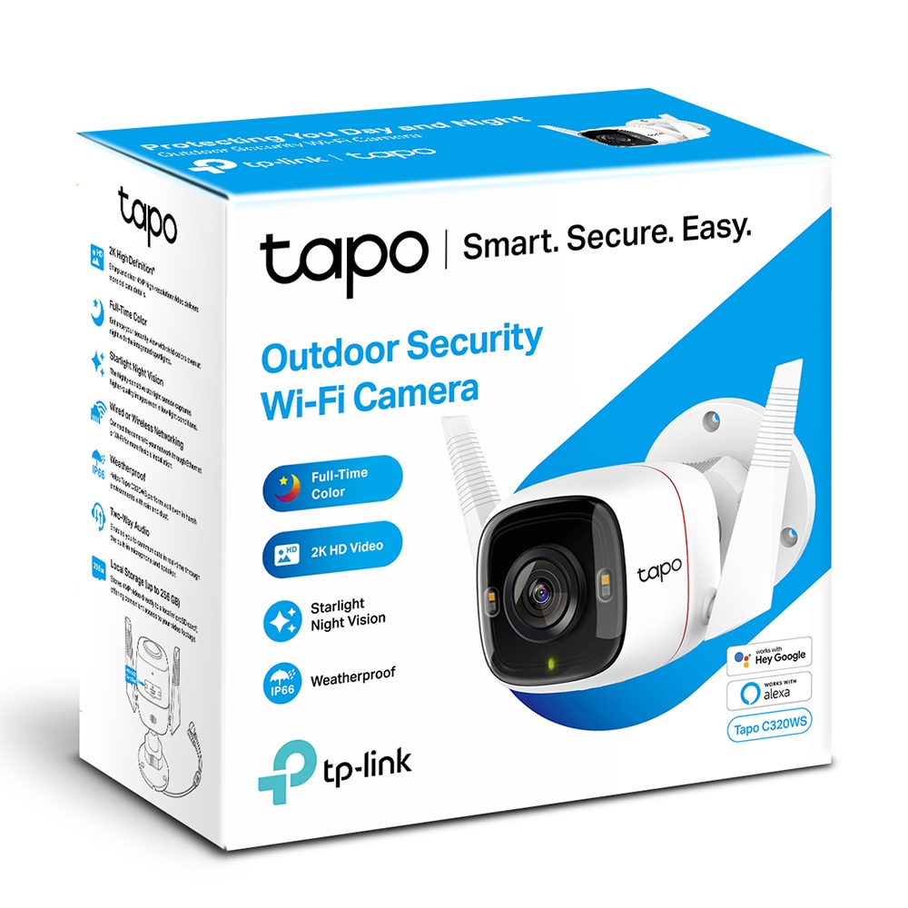 Tp-Link CAMERA IP Exterior, 2K QHD 2560x1440, IP66, dist. IR 30 m, tip lentila fixa 4, Tapo C320WS - imagine 4