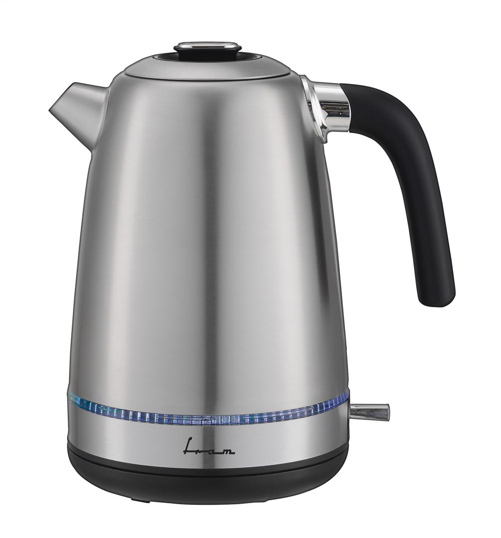 FRAM Fierbator Fierbator electric 2200W 1.7l filtru detasabil Negru/Gri, FEK-M2200SS