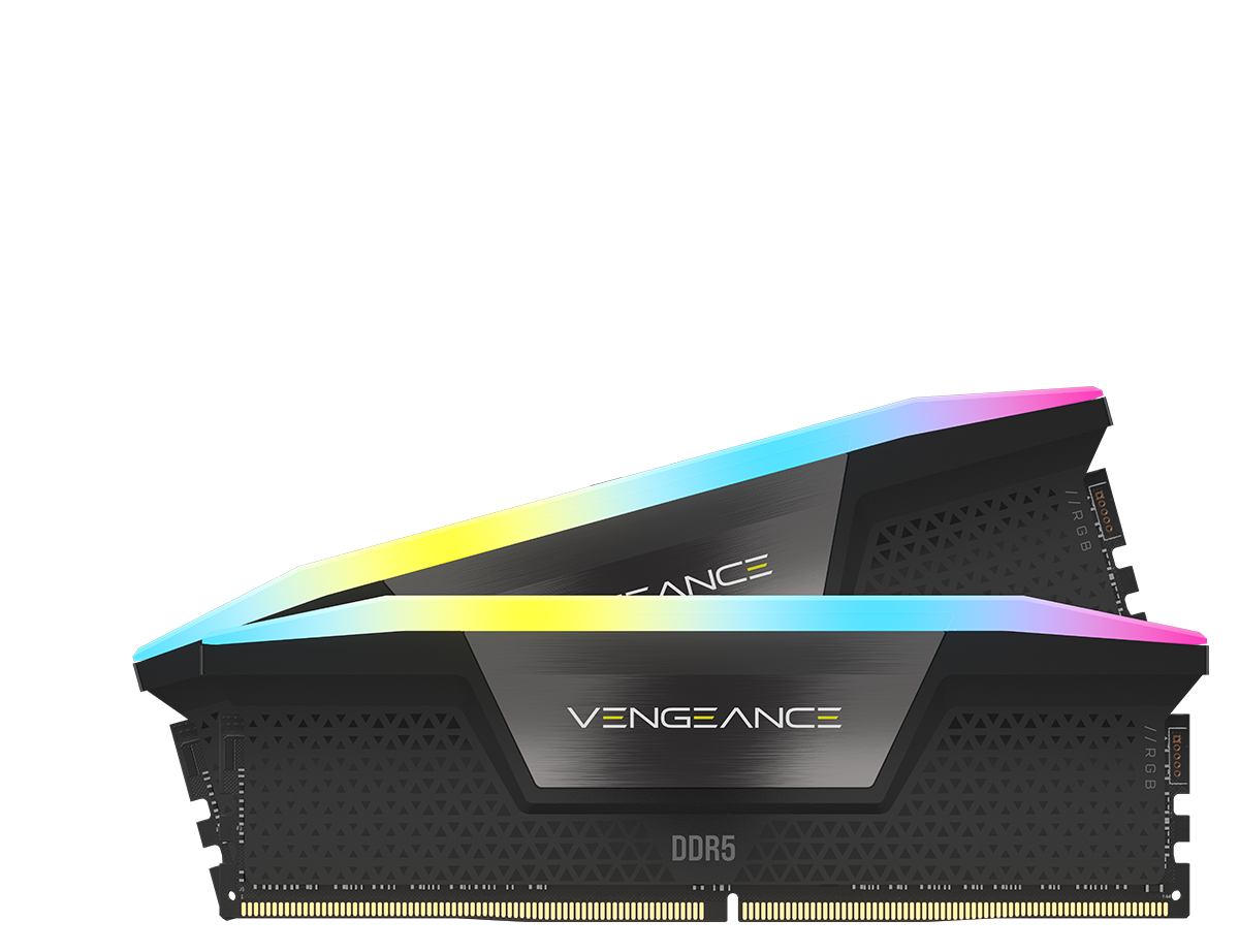 Corsair DDR - gaming Vengeance RGB, DDR5, 32GB (2x16GB), DDR5 5600, C38, 1.4V, CMH32GX5M2B6600C38